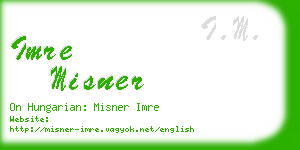 imre misner business card